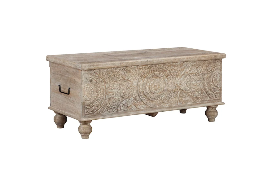 Fossil Ridge Storage Bench by Signature Design by Ashley at Esprit Decor Home Furnishings